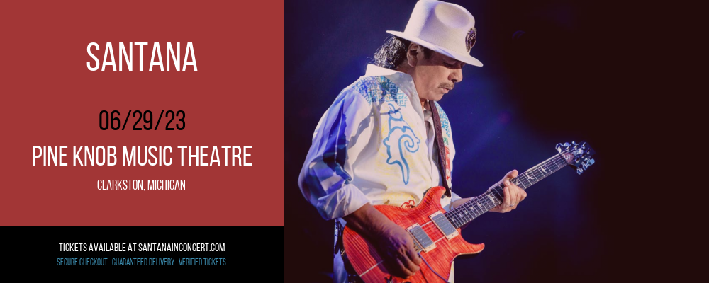 Santana at Santana Concert tickets Santana at Santana Concert