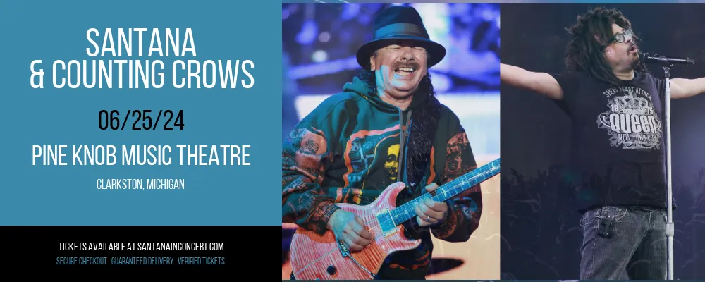 Santana & Counting Crows at Pine Knob Music Theatre at Pine Knob Music Theatre