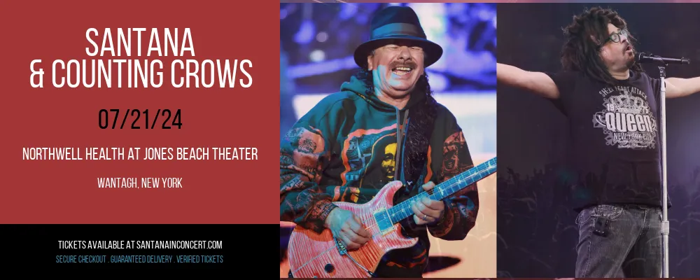 Santana & Counting Crows at Northwell Health at Jones Beach Theater at Northwell Health at Jones Beach Theater