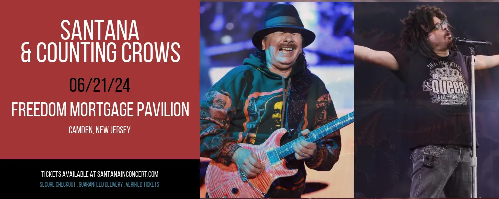 Santana & Counting Crows at Freedom Mortgage Pavilion at Freedom Mortgage Pavilion